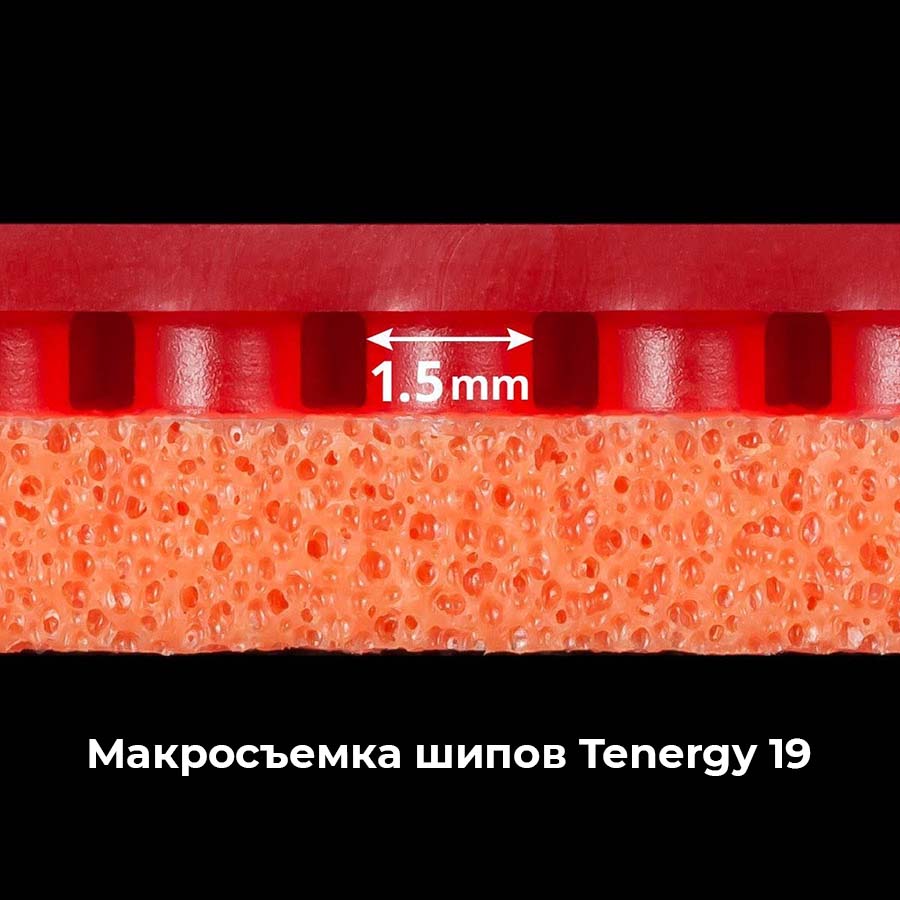 Макросъемка шипов Tenergy 19