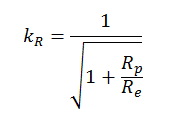 Формула отношения коэффициентов по рейтингу R